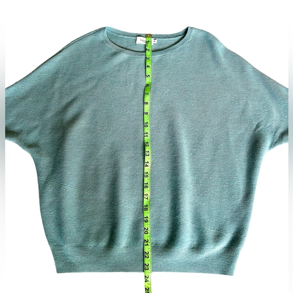 THE RESET R LABEL Essential Pullover Oversized Sweater Size S/M in Teal Blue - Picture 5 of 10